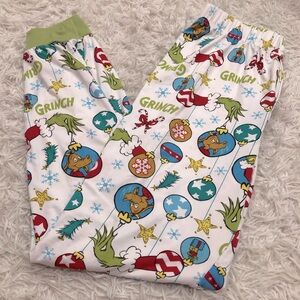 Grinch Dr Seuss Mens Pajama Jogger Pants Size S